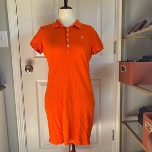 Ralph Lauren polo dress orange size large T shirt dress